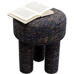 Tabouret Tripod bleu Bleu - Textile - 36 x 43 x 36 cm