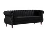 Sofa TRUMBO Schwarz - Textil - 78 x 77 x 195 cm