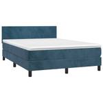 Boxspringbett 3017268-2 Dunkelblau - 144 x 203 cm