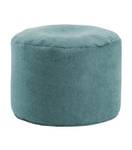 Pouf klein Hocker Sitzhocker Ø 50cm Blau - 50 x 30 x 50 cm