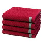 Smart set de serviettes set de 4 Rouge