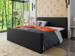 Boxspringbett Milano 3 Schwarz - Breite: 145 cm