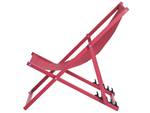 Chaise longue LOCRI Rouge - Métal - 118 x 52 x 52 cm