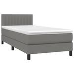 Boxspringbett 3017265-17 Dunkelgrau - Tiefe: 193 cm