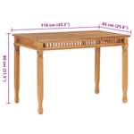 Table à manger Marron - Bois/Imitation - En partie en bois massif - 65 x 80 x 110 cm