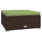 Garten-Lounge-Set (13-teilig) 3013634-16 Braun - Grün - Metall - Polyrattan - 60 x 30 x 60 cm