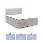 Boxspringbett Doppelbett Valbona Grau - Breite: 160 cm