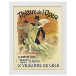 Bilderrahmen Poster Théâtre de l'Opéra Weiß