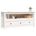 TV-Schrank D345 Weiß - Massivholz - 35 x 52 x 114 cm