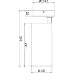 Strahler, Spots & Aufbaustrahler Lucea Schwarz - 5 x 28 x 5 cm