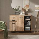 Sideboard Amber Braun - Grau - Holzwerkstoff - 120 x 100 x 38 cm