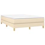 Cadre de lit 3016026-3 Marron - Blanc crème - Largeur : 140 cm