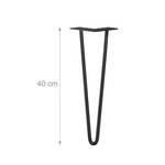 4er Set Hairpin Legs mit 2 Streben Höhe: 40 cm