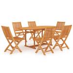 Garten-Essgruppe (7-teilig)  3059563 Braun - Massivholz - Holzart/Dekor - 90 x 75 x 180 cm