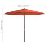 Parasol 3000440 Brun rouge