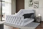 Boxspringbett AMAY KING Grau - Breite: 120 cm