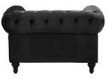 Sessel CHESTERFIELD Schwarz - Eiche Dunkel - 110 x 70 x 75 cm