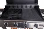 4-Flammen-Gasgrill Schwarz - Metall - 144 x 106 x 56 cm