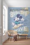 Fototapete Mickey Maus 610729 Blau - Naturfaser - Textil - 200 x 280 x 280 cm