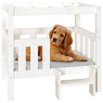 Lit pour chien 3016323-1 Blanc - 76 x 70 x 64 cm