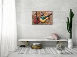 Holzbild Kubanische Klänge Braun - Metall - Holz teilmassiv - 90 x 60 x 5 cm