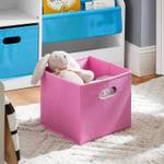 Kinderregal mit Boxen KMB76-F Blau - Pink - Weiß - Holzwerkstoff - 80 x 61 x 30 cm