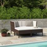 Garten-Lounge-Set (4-teilig) 3009677-1 Braun - Weiß