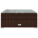 Garten-Lounge-Set (10-teilig) 3013633-22 Braun - Grün - Metall - Polyrattan - 70 x 60 x 70 cm