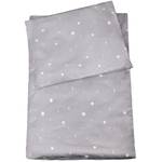 Parure de lit bébé Night Sky Gris - Fibres naturelles - 100 x 1 x 135 cm