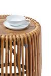 RATTAN Beistelltisch Braun - Rattan - Massivholz - Holzart/Dekor - 50 x 53 x 50 cm