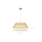 Suspension Maupiti Beige - Bambou - 46 x 20 x 46 cm