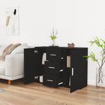 Sideboard F17203 Schwarz - Holzwerkstoff - 91 x 65 x 30 cm