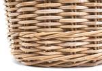 Aufbewahrungskorb SMLLKUBUROUND Grau - Rattan - 38 x 29 x 38 cm