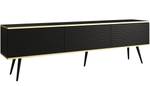 TV-Lowboard ORIS Schwarz - Gold