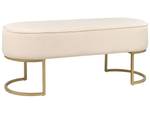 Banc MILRY Beige - Crème - Doré