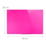 Glas Magnettafel Pink