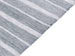 Tapis tressé BADEMLI Gris - Gris lumineux - Blanc - 80 x 80 x 150 cm