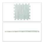 Tapis sol effet bois en lot de 45 Blanc - Matière plastique - 32 x 1 x 32 cm