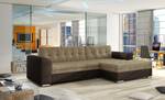 Ecksofa FORTI Beige - Braun - Ecke davorstehend rechts