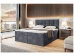 Boxspringbett Raco Dunkelgrau - Breite: 140 cm - H3