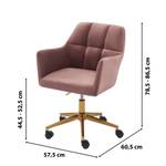 Fauteuil de bureau MONACO Rose foncé