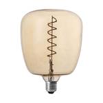 Ampoule carrée LED ambré 14 cm Lot de 2 Verre - 14 x 20 x 14 cm