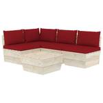 Garten-Lounge-Set (5-teilig) 3016490-9 Rot - Rotbraun