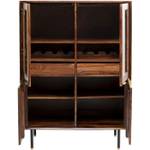 Vitrine Ravello I Marron - Bois massif - 100 x 140 x 45 cm