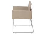 Esszimmerstuhl GOMEZ 2er Set Beige - Silber