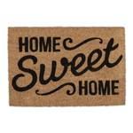 Paillasson coco «Home Sweet Home» Beige - Noir - Fibres naturelles - Matière plastique - 60 x 2 x 40 cm
