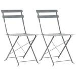 Bistro-Set (3-teilig) 296532 Grau