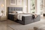 Boxspringbett Cognet Royal Grau - Breite: 204 cm