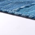 Hochflor-Teppich Kilim 217 Blau - 80 x 150 cm