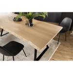 Table à manger bois chêne Marron - En partie en bois massif - 100 x 77 x 230 cm